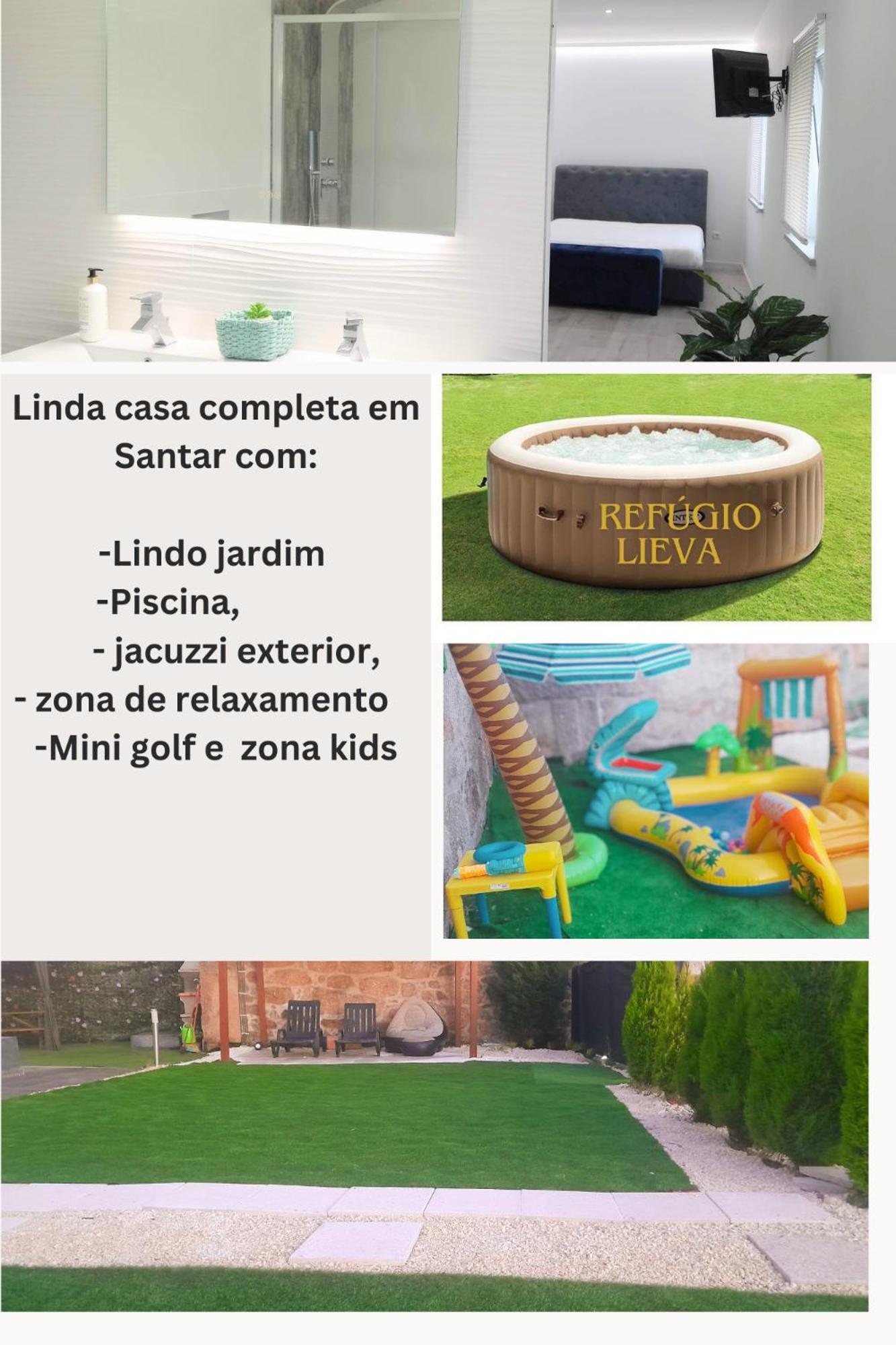 Appartement Casa Incrivel Refugio Lieva ,Piscina , Jacuzzi Exterior E Zona Kids à Nelas Extérieur photo